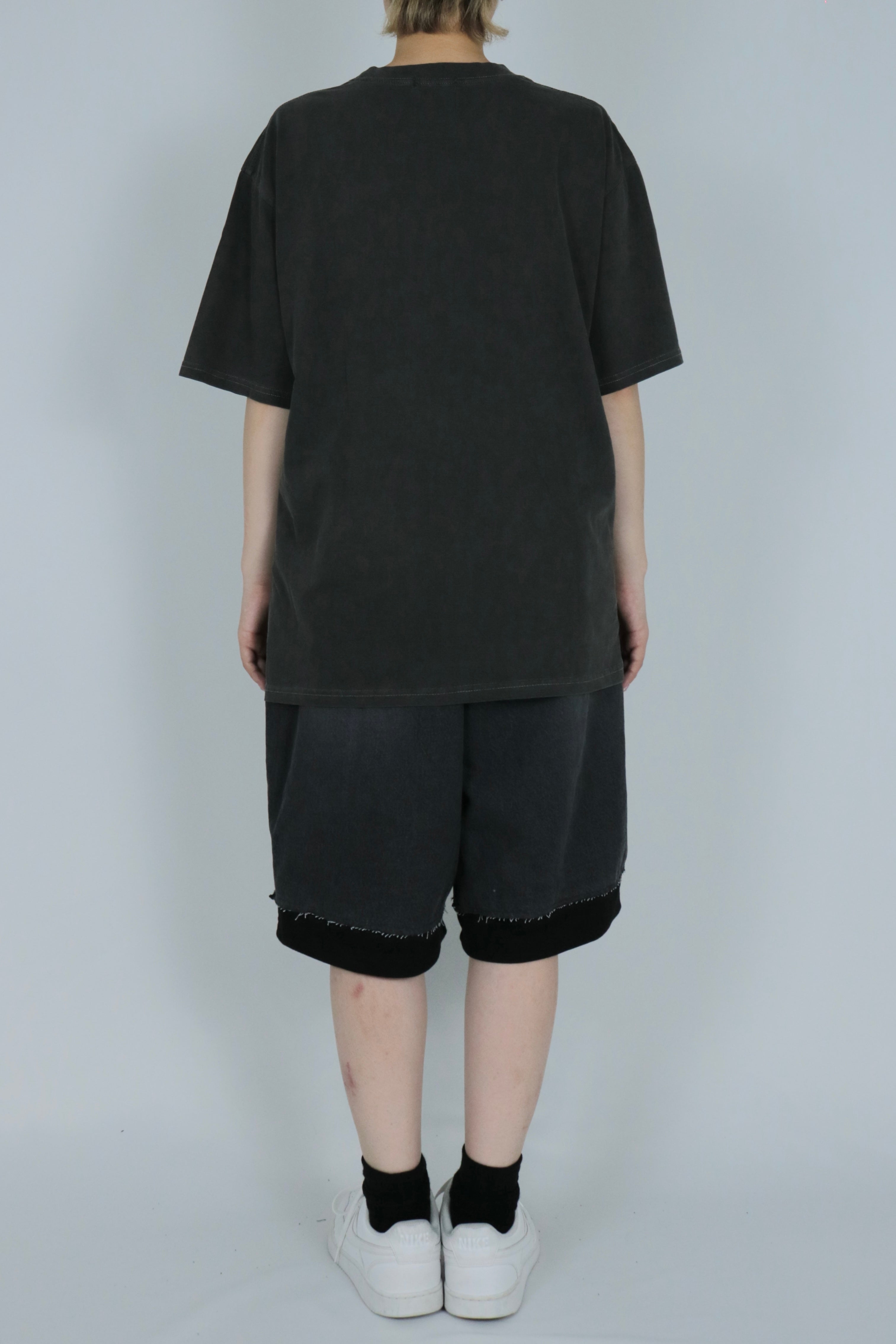 Bicolor design half pants