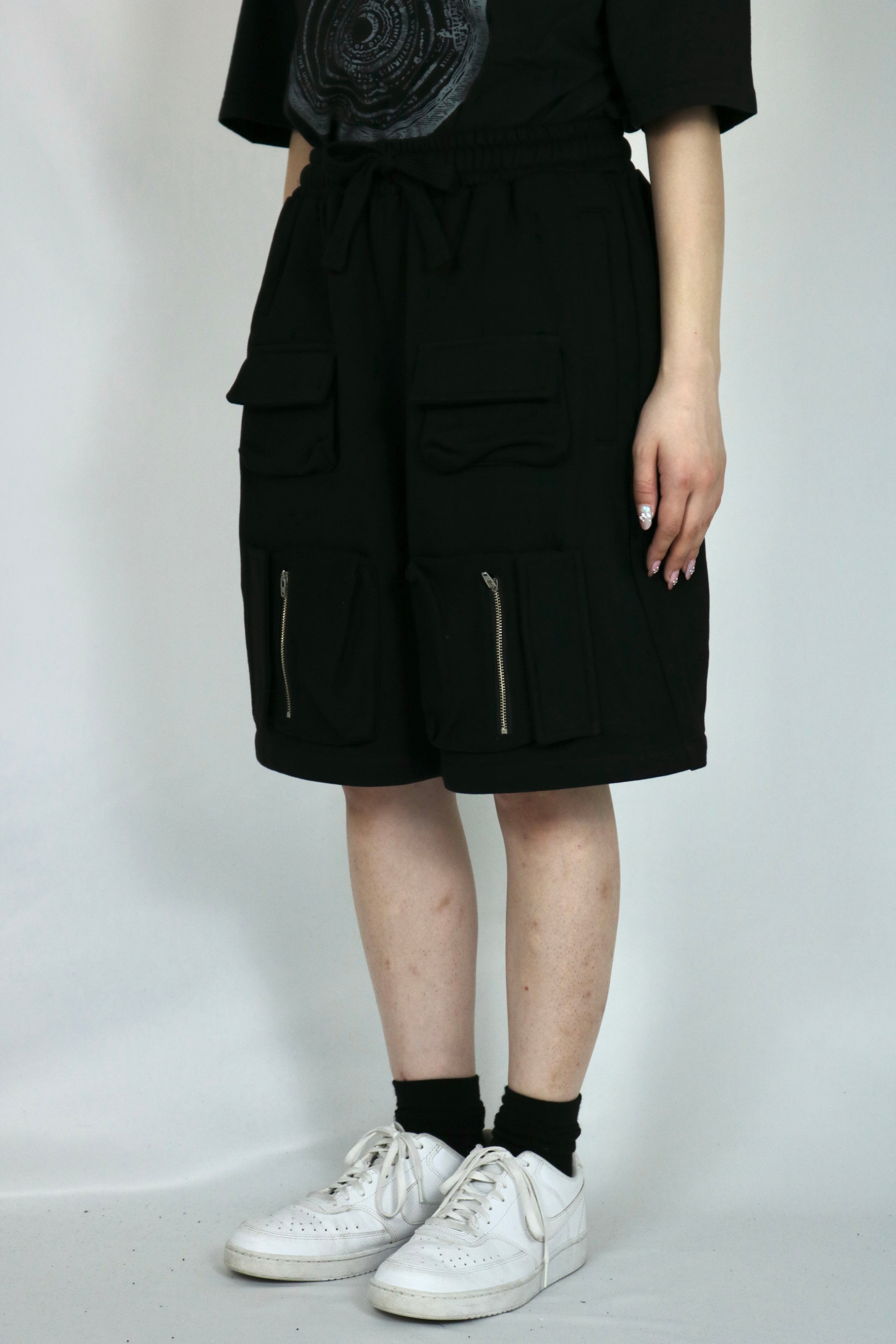Front poket swet half pants