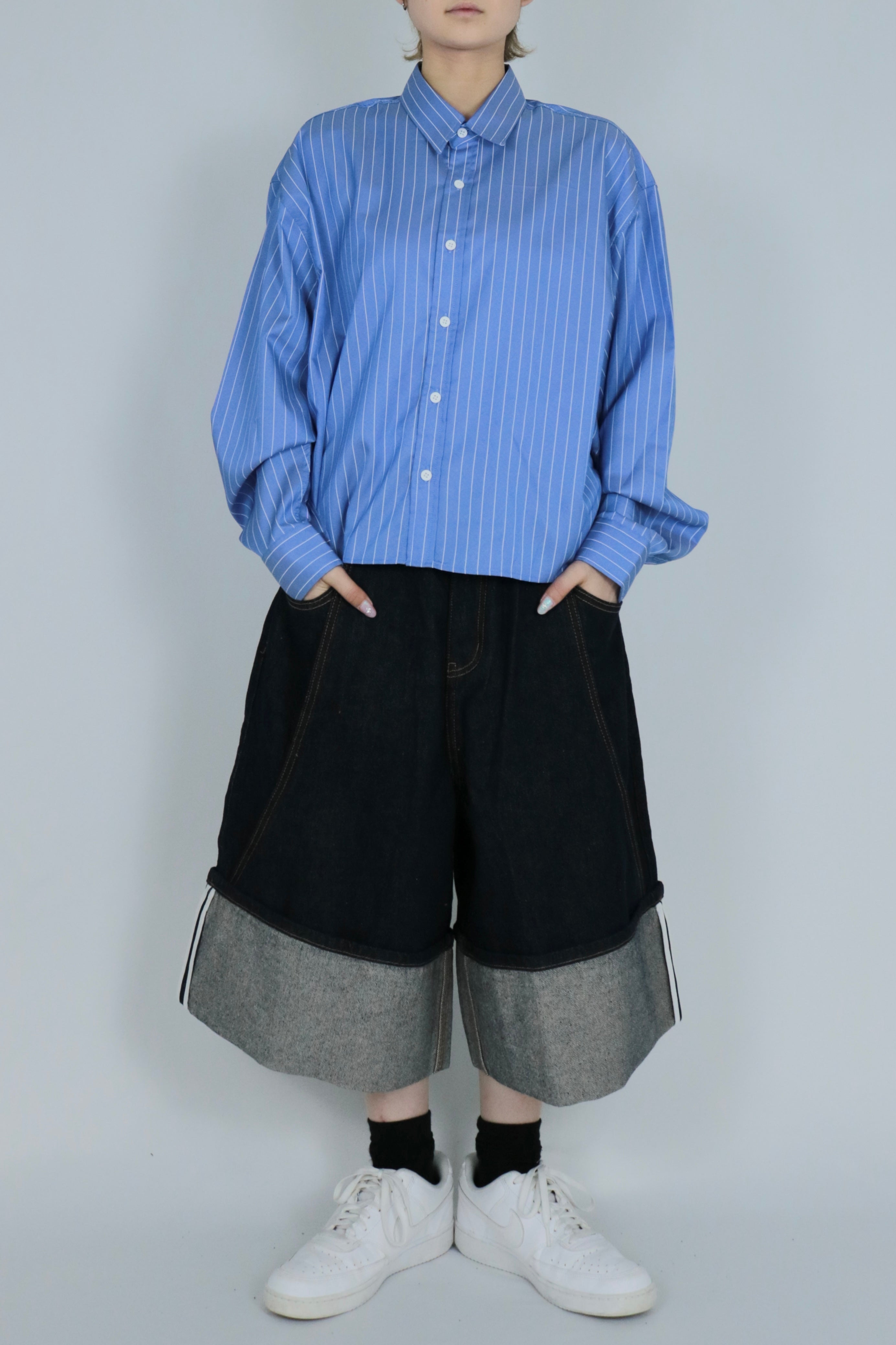 Stripe short shirt