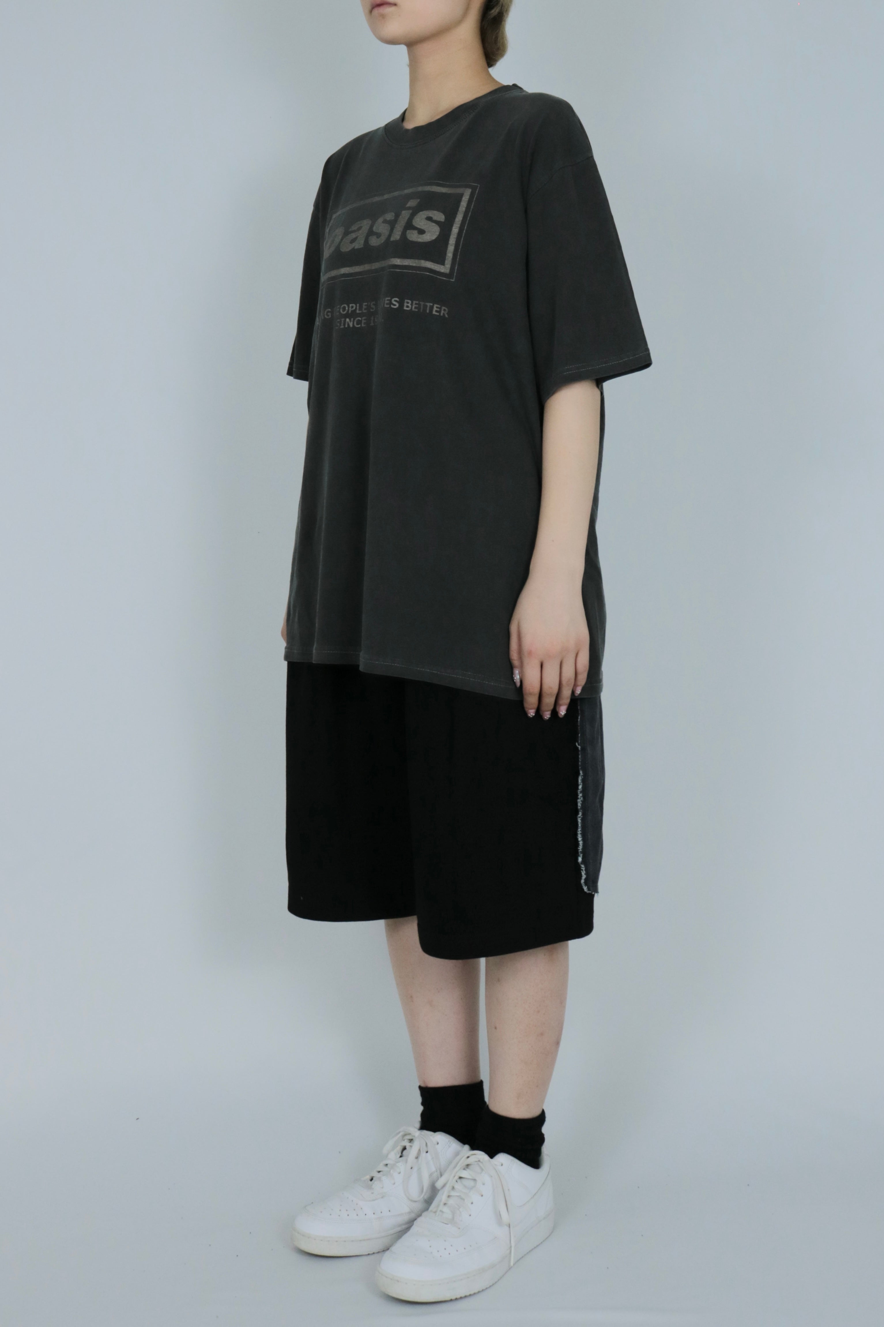Bicolor design half pants