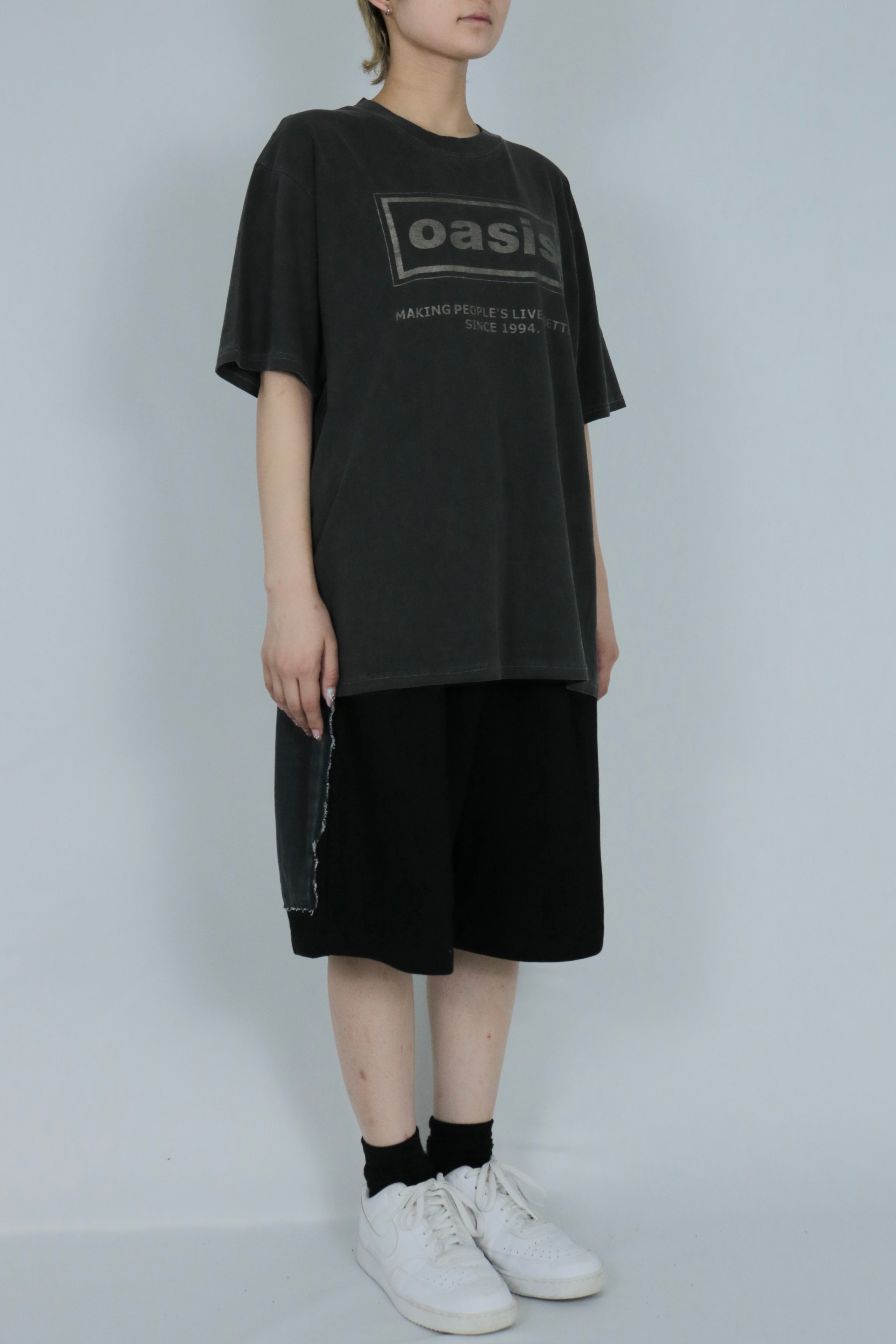 Bicolor design half pants