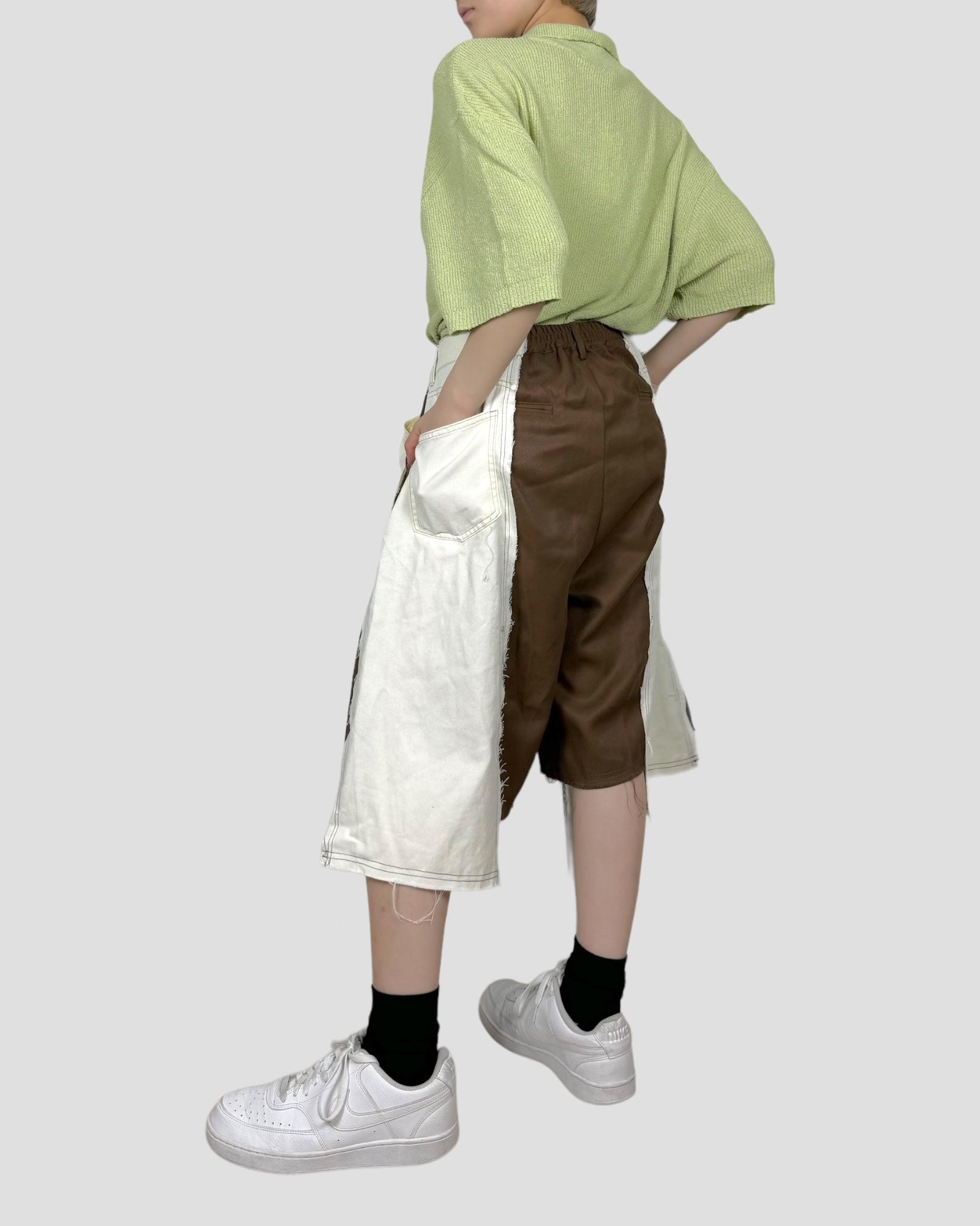 denim docking half pants