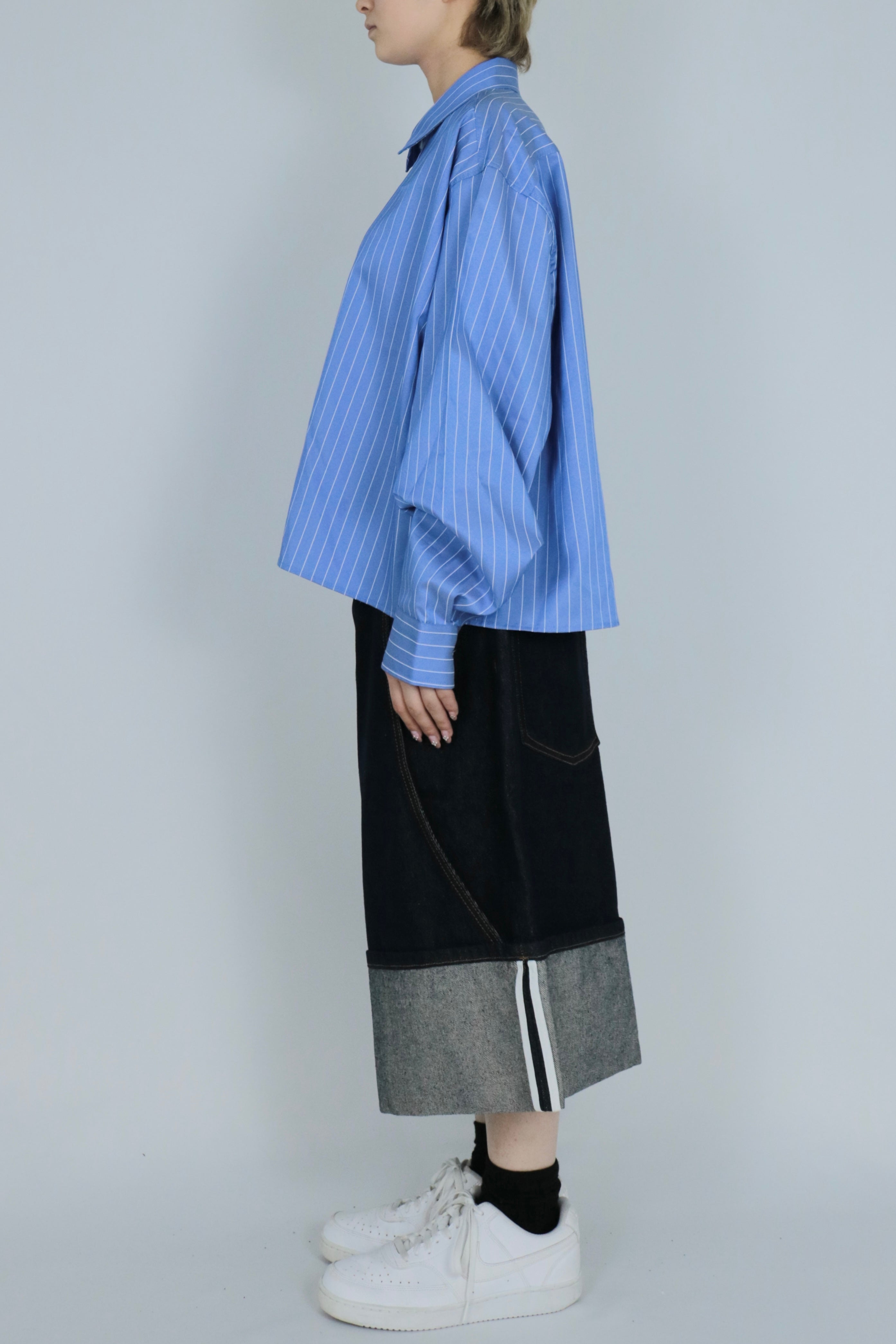 Stripe short shirt