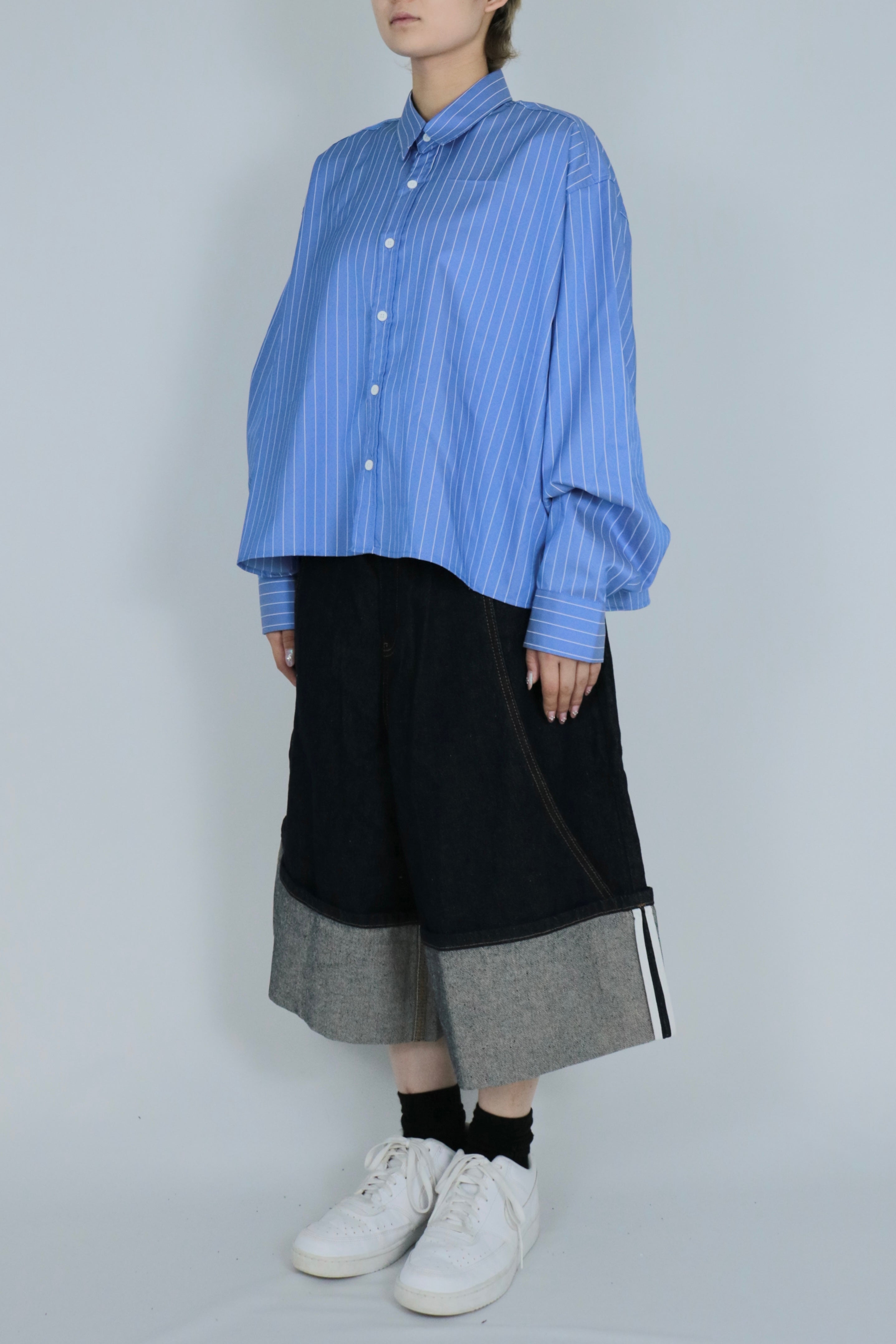 Stripe short shirt
