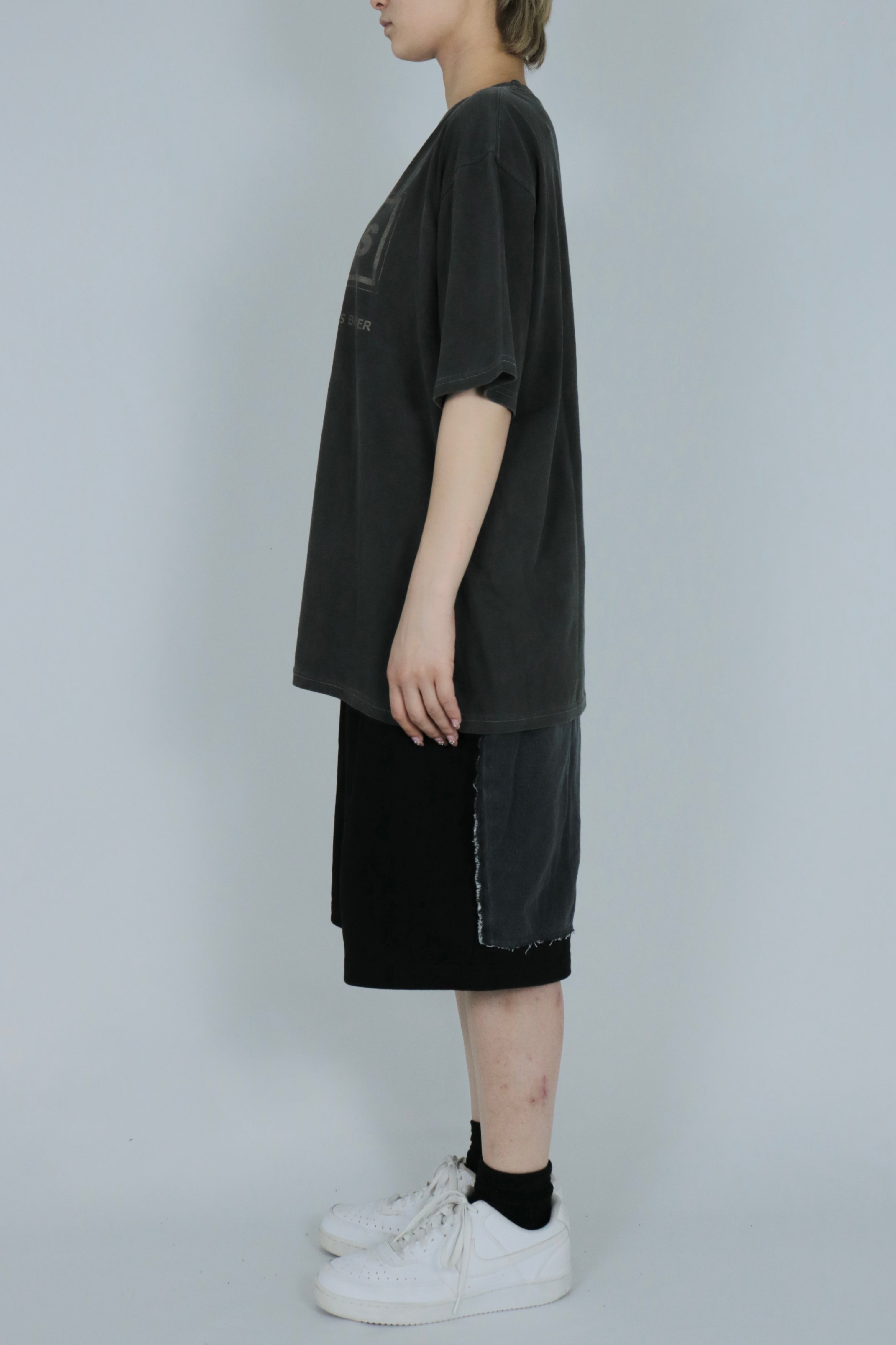 Bicolor design half pants