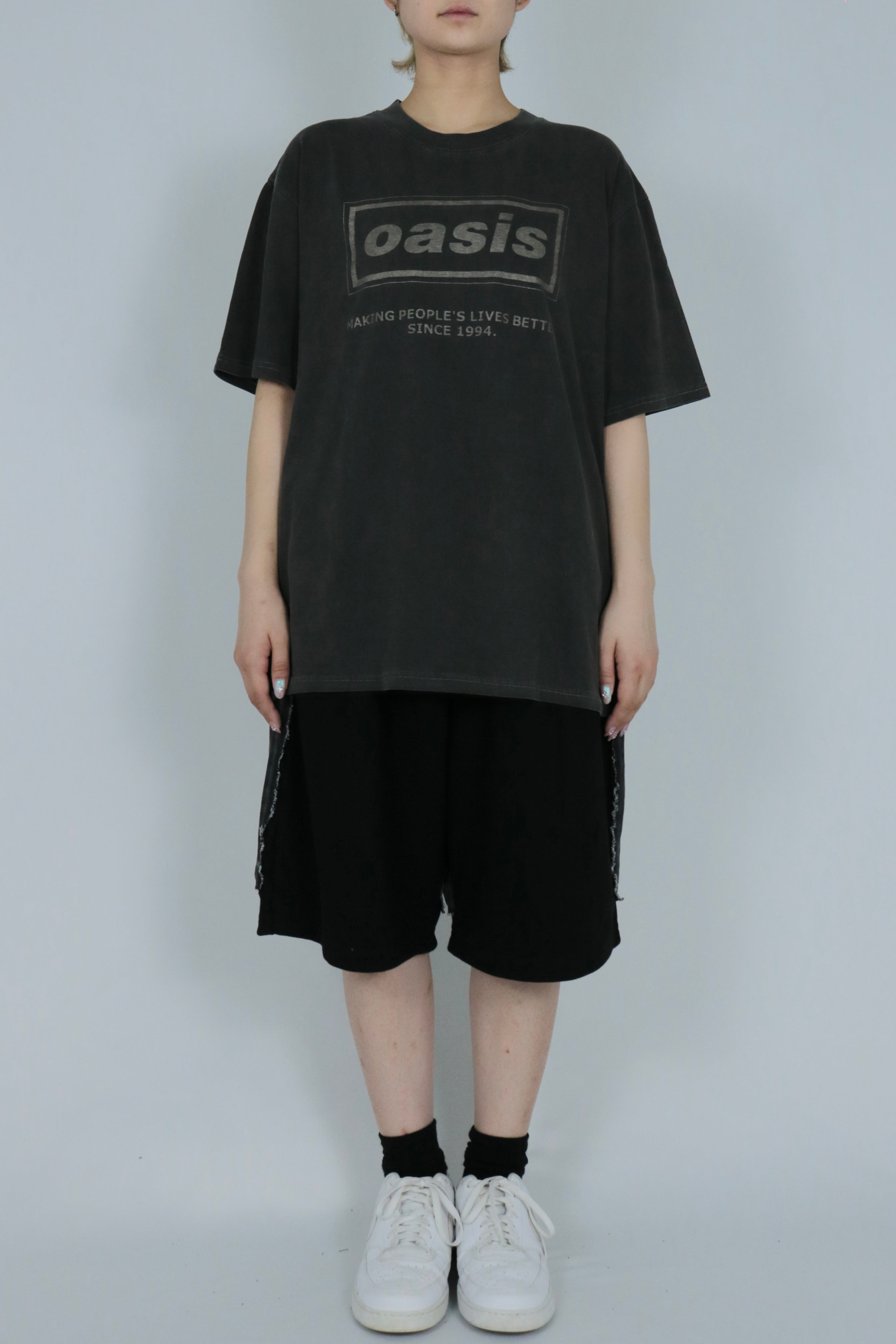 Bicolor design half pants