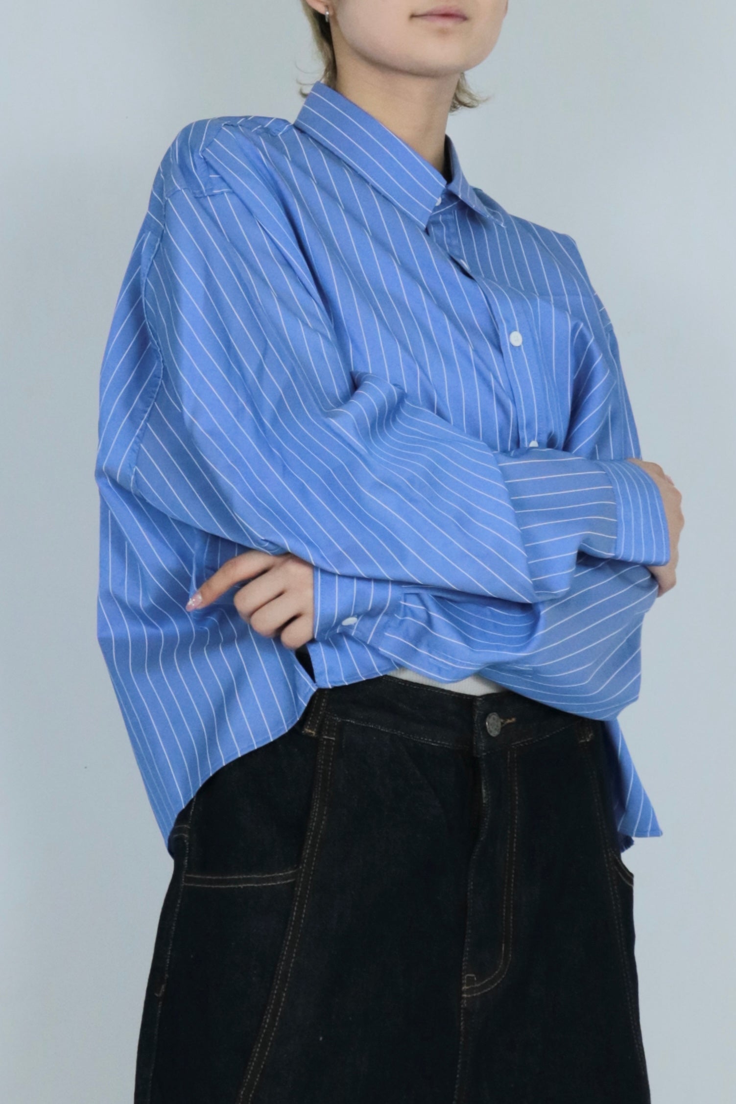 Stripe short shirt