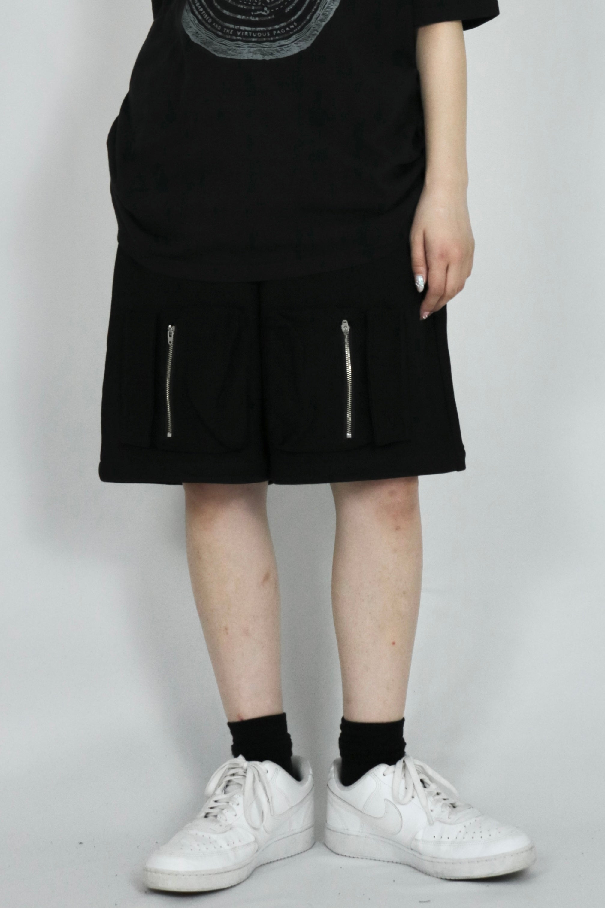 Front poket swet half pants