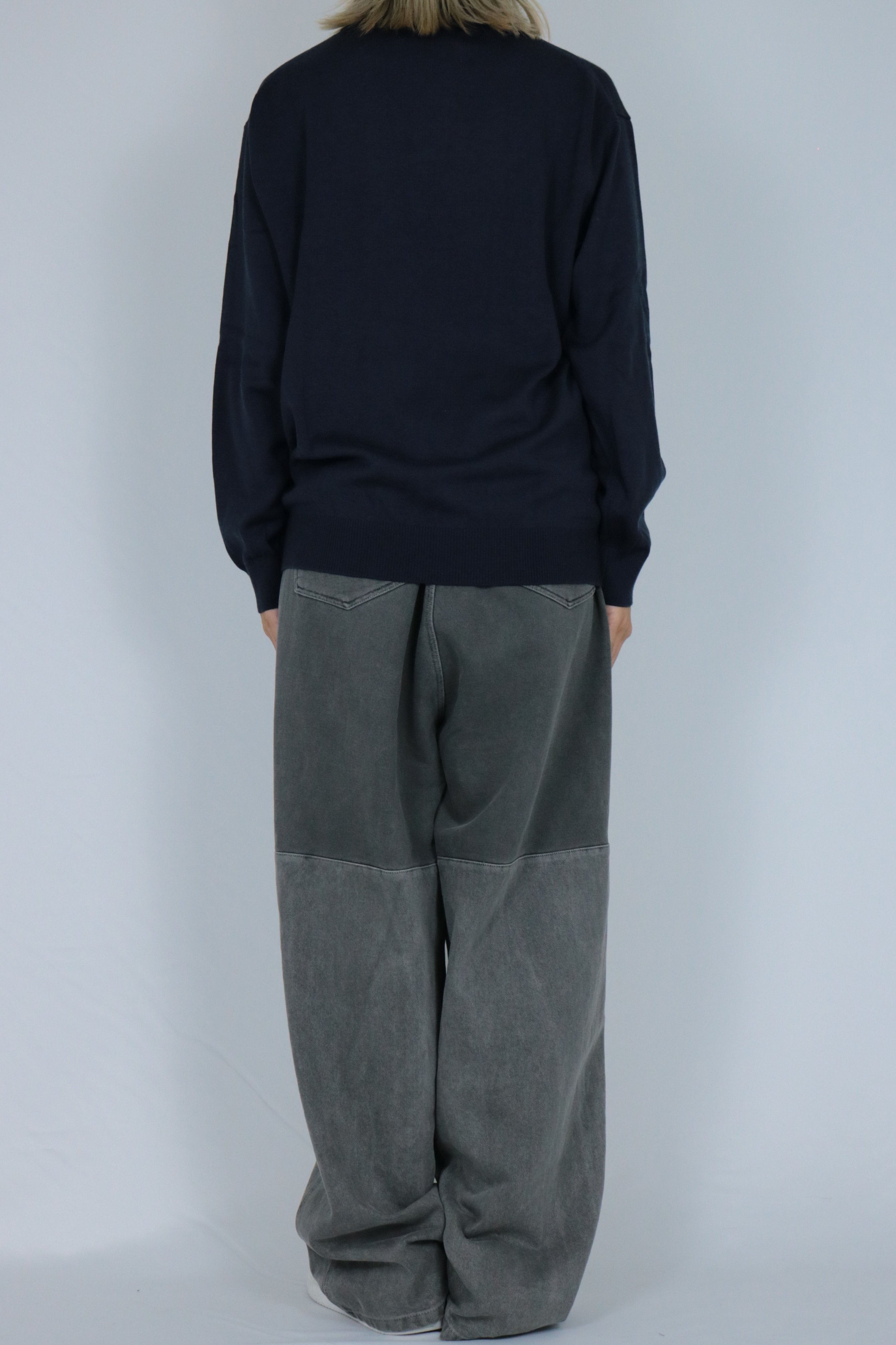 Knit polo shirt