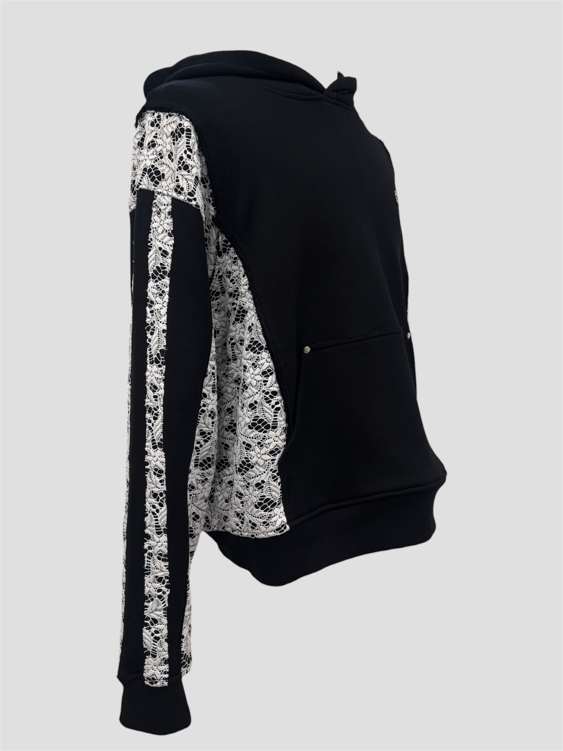 Lace heavy weight pullover(Black)