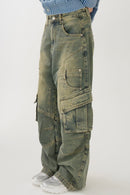 Design denim cargo pants