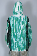 bi-color paint hoodie