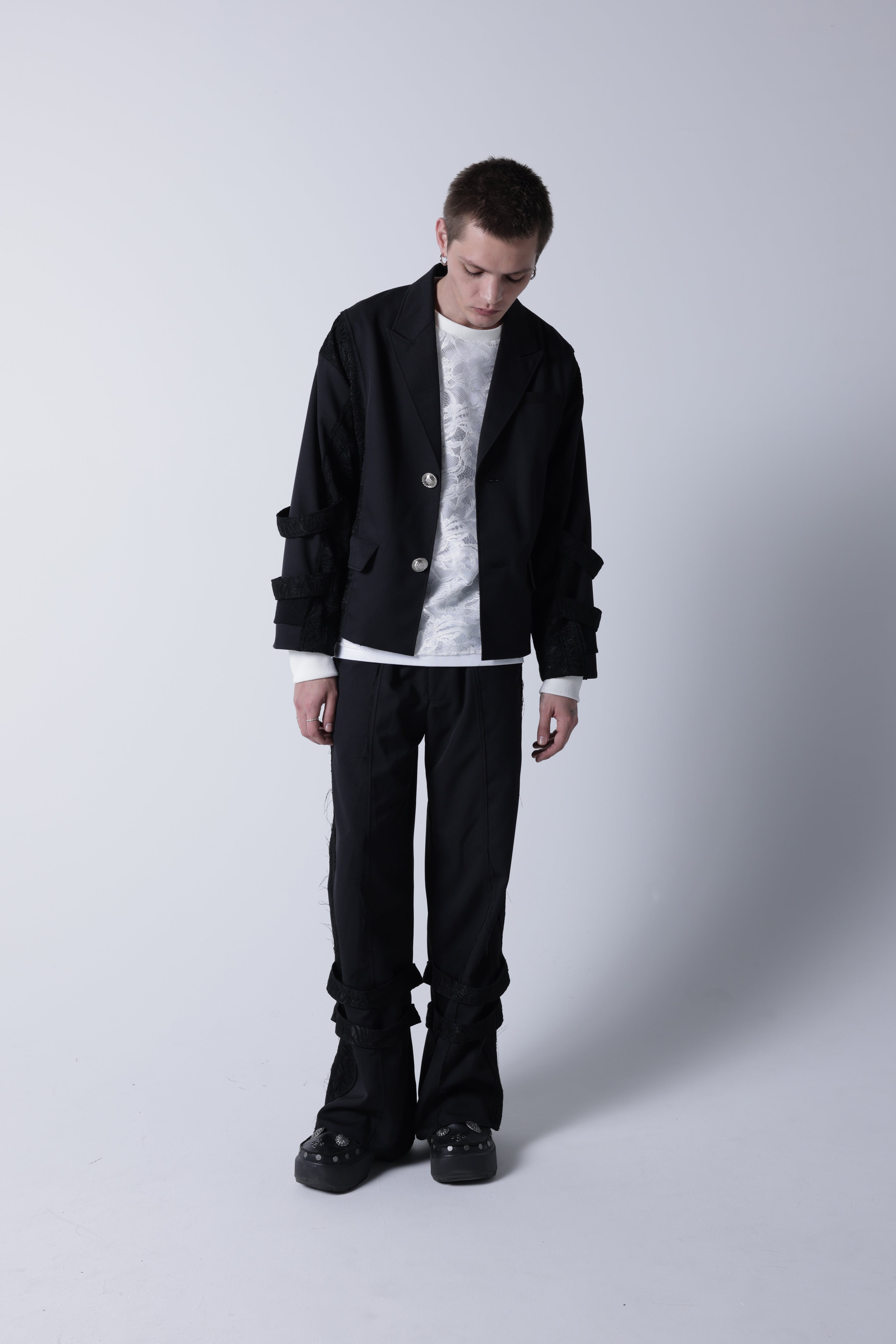 Lace belt Slack(Black)