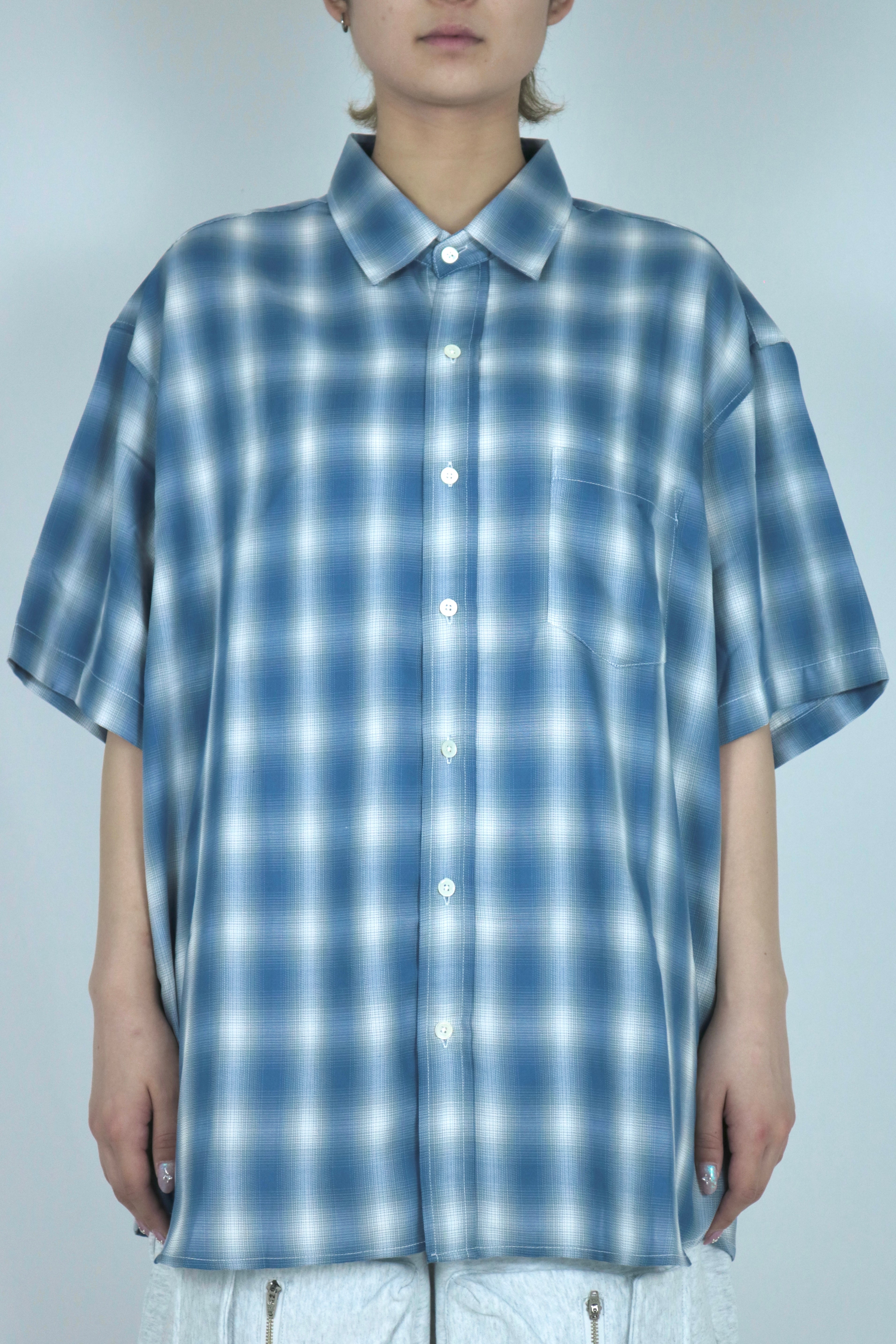 Shadow  check half sleeve shirt