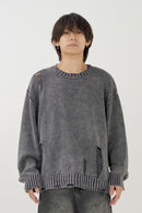 Damage design knit tops