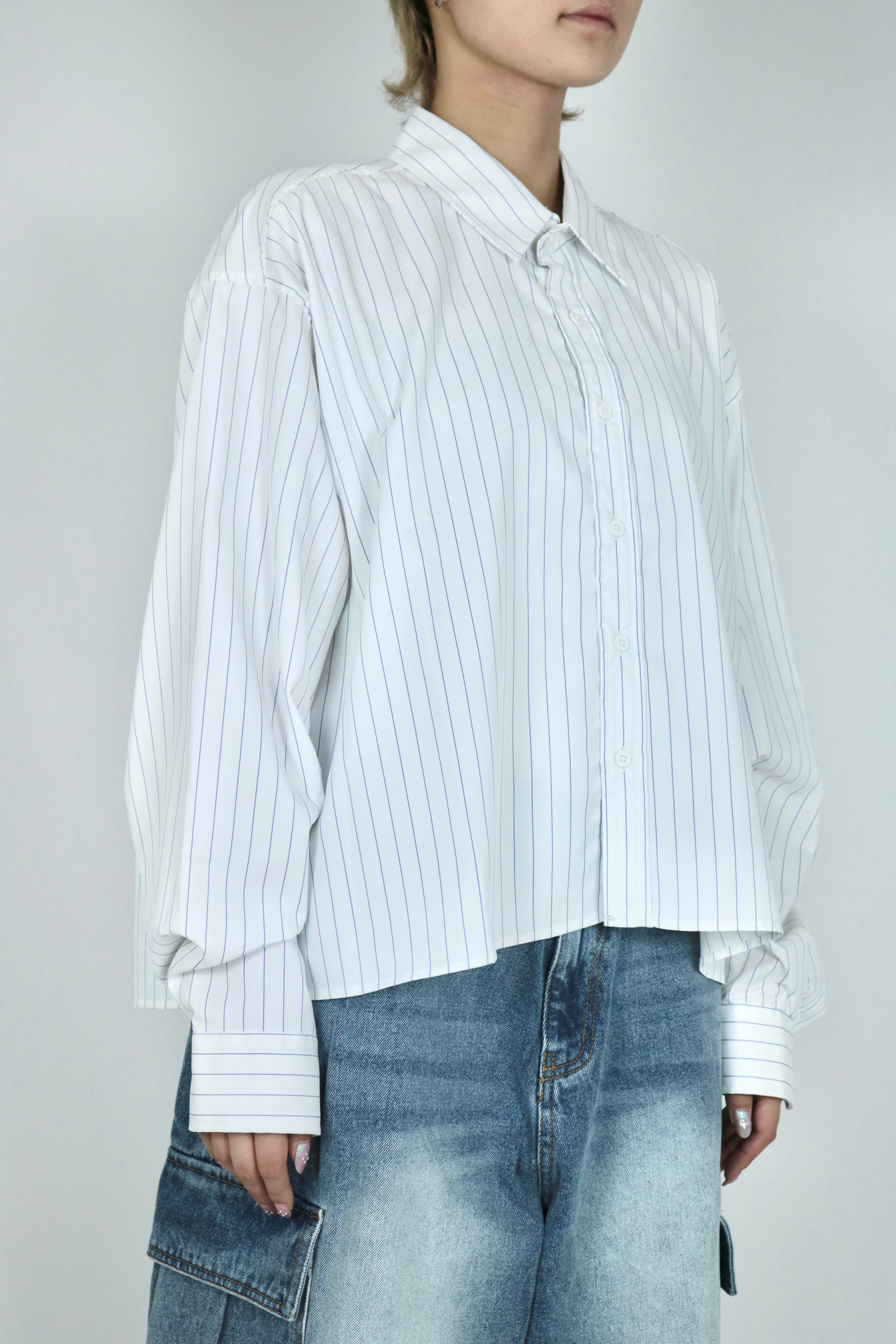 Stripe short shirt