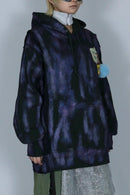 bi-color paint hoodie