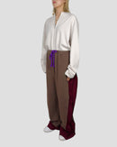 bi-color wide sweat pants