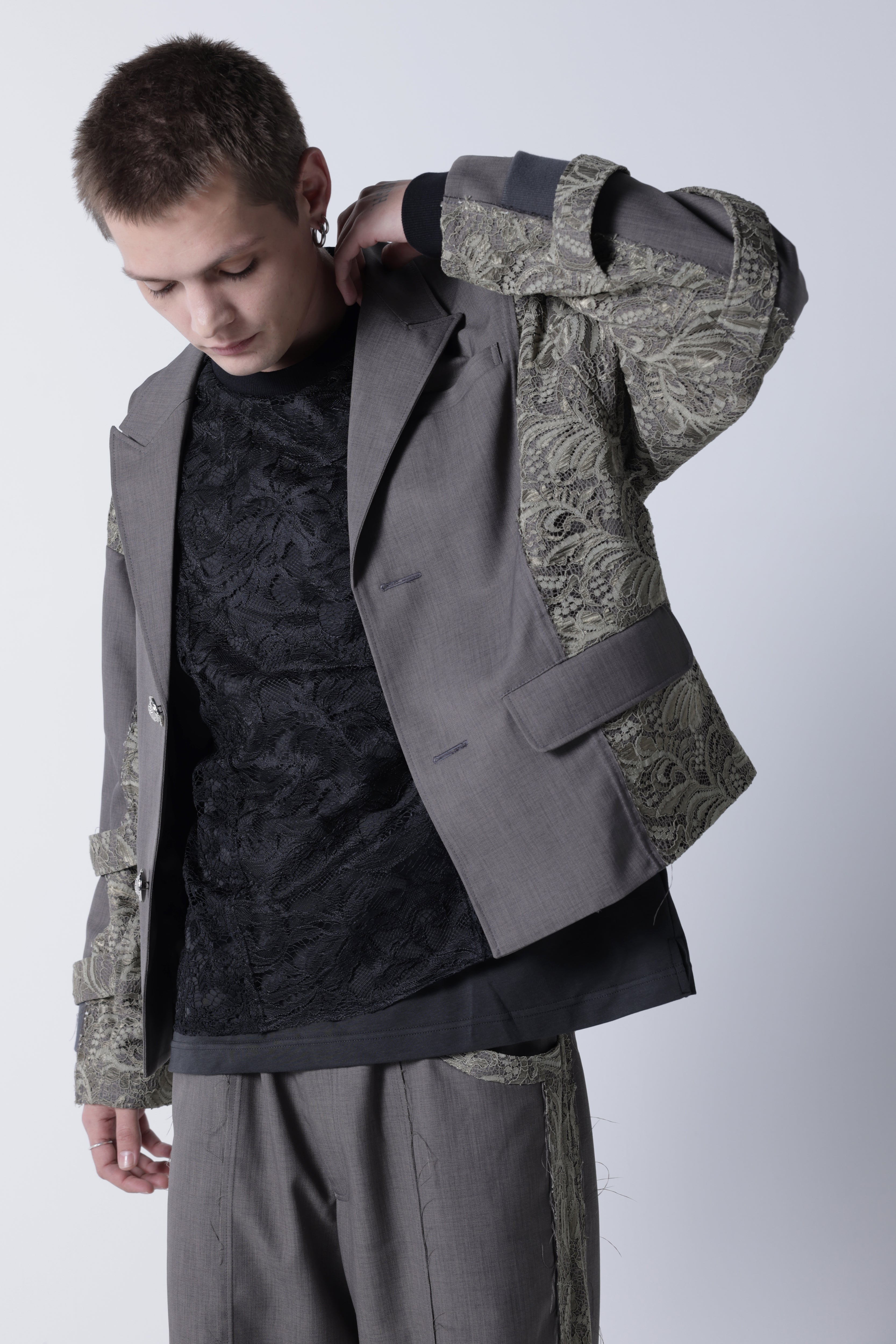 Lace belt jacket(Glay)