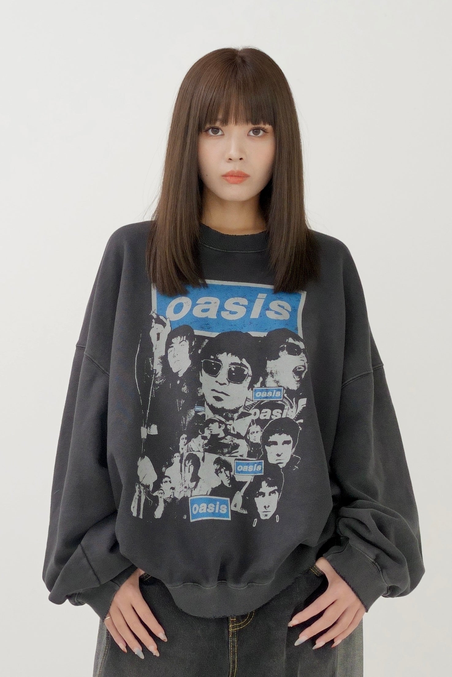 Oasis print sweat