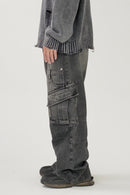 Design denim cargo pants