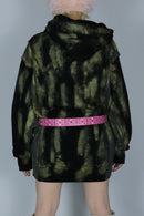 bi-color paint hoodie