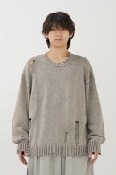 Damage design knit tops