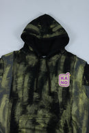 bi-color paint hoodie