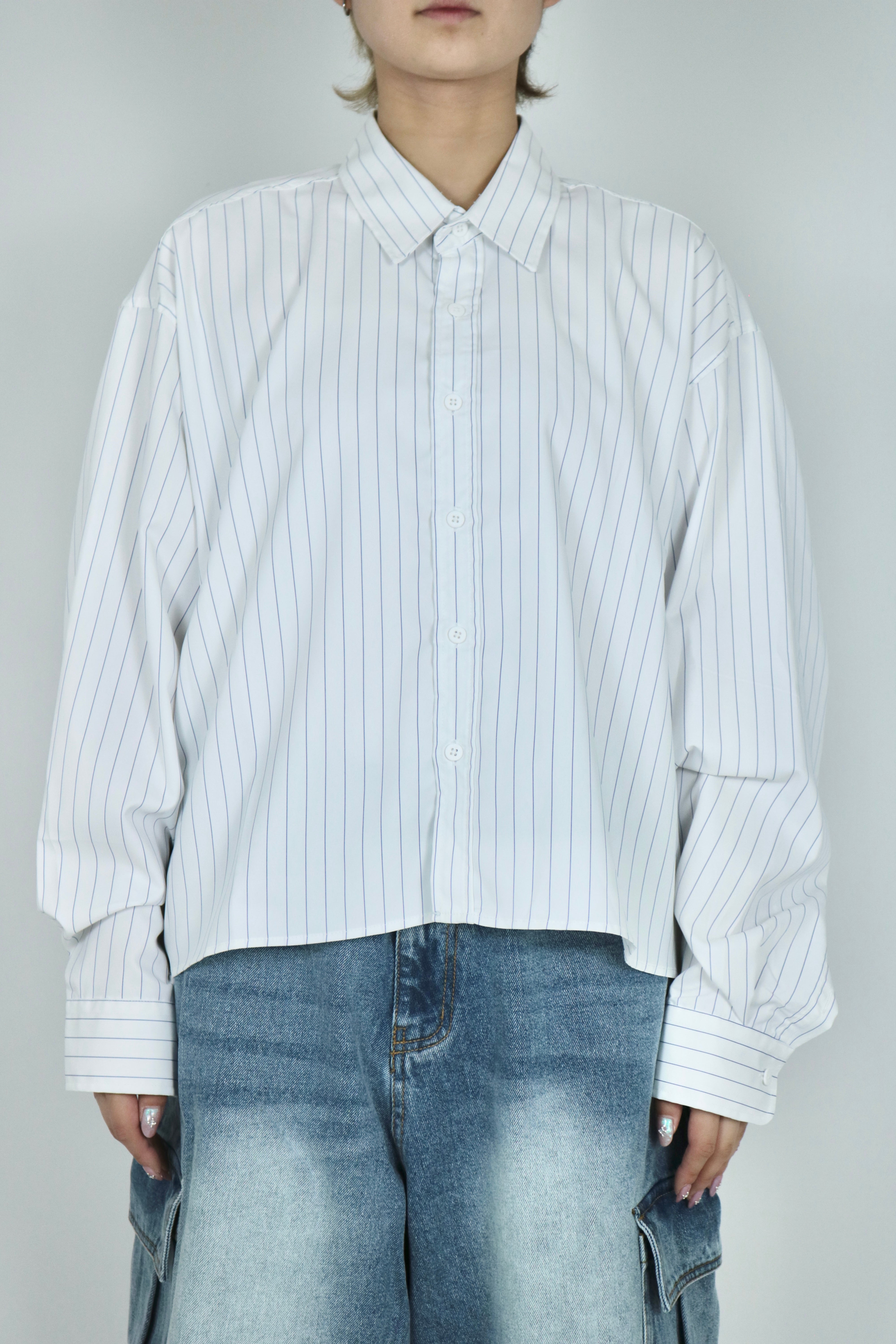 Stripe short shirt