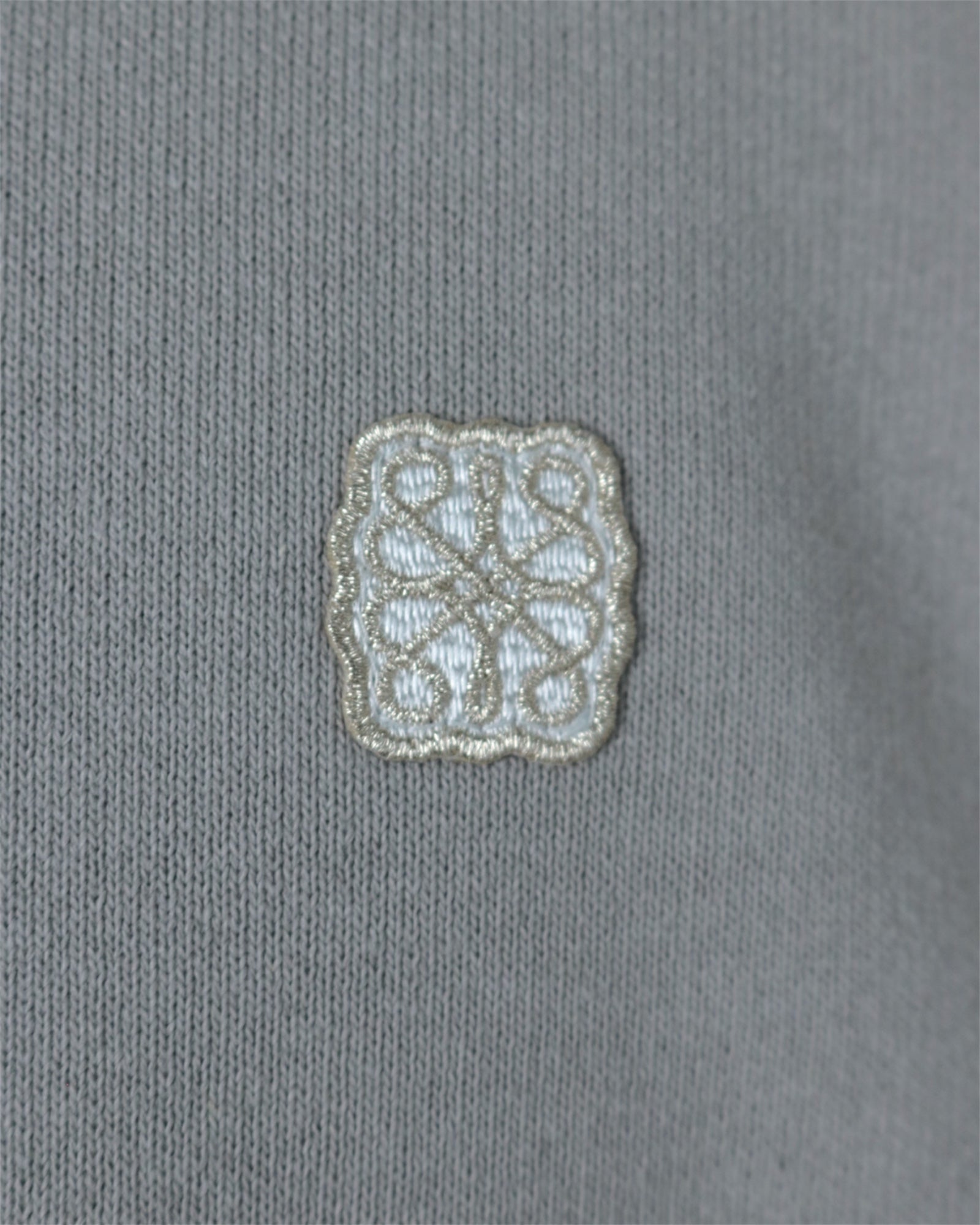Check lace heavy weight pullover(Glay beige)