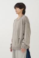 Damage design knit tops