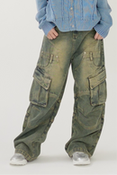 Design denim cargo pants