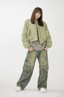 Design denim cargo pants