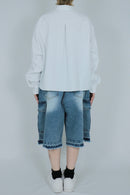 2pockets denim half pants