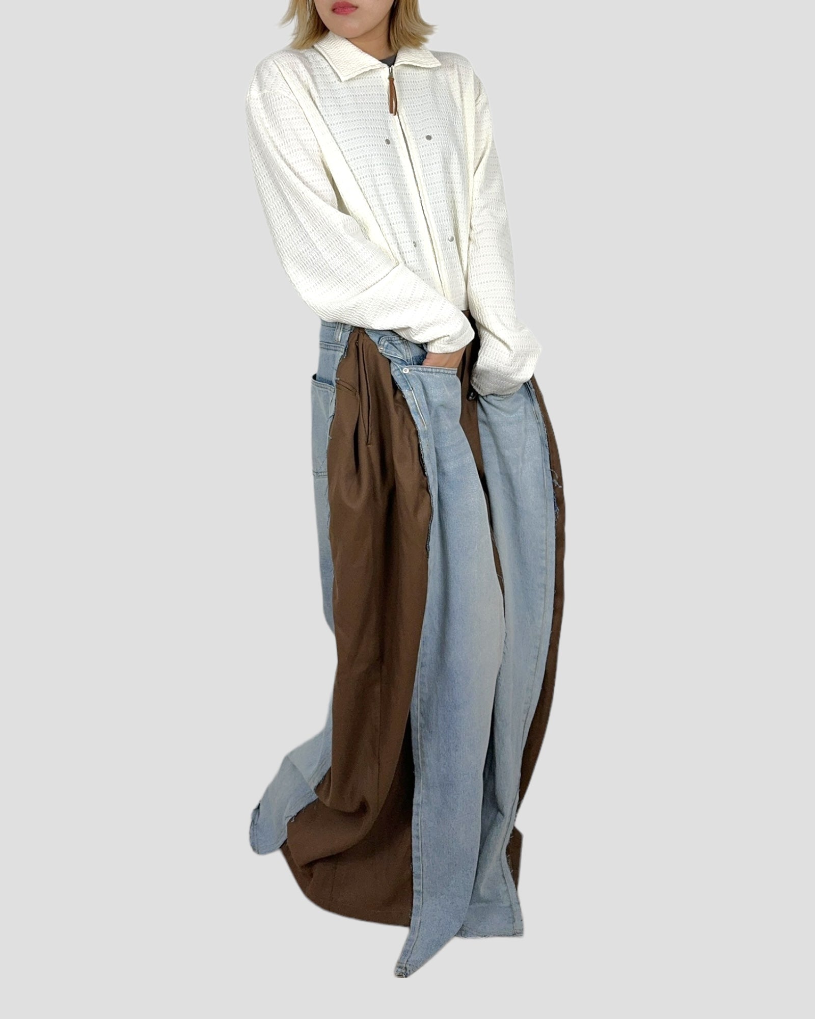 denim docking over slacks