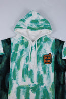bi-color paint hoodie
