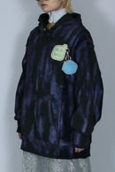 bi-color paint hoodie