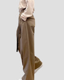 Belt tuck wide pants