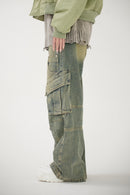 Design denim cargo pants