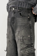 Design denim cargo pants