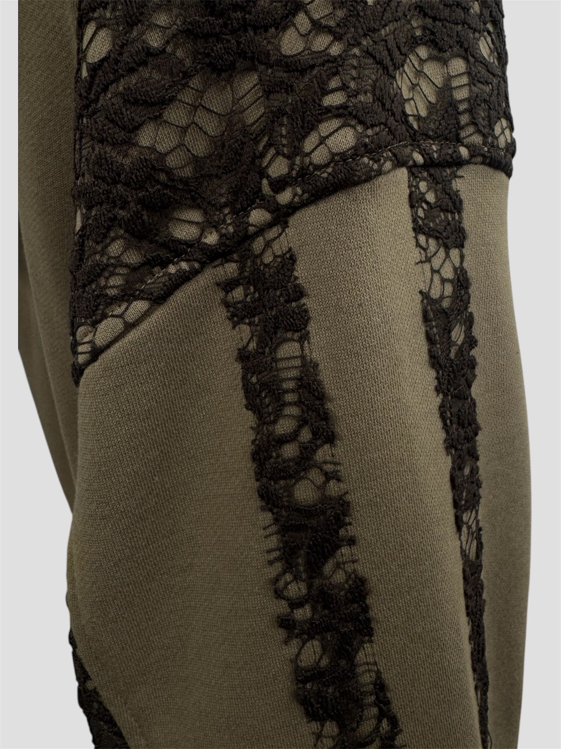 Lace heavy weight pullover(Coffee)