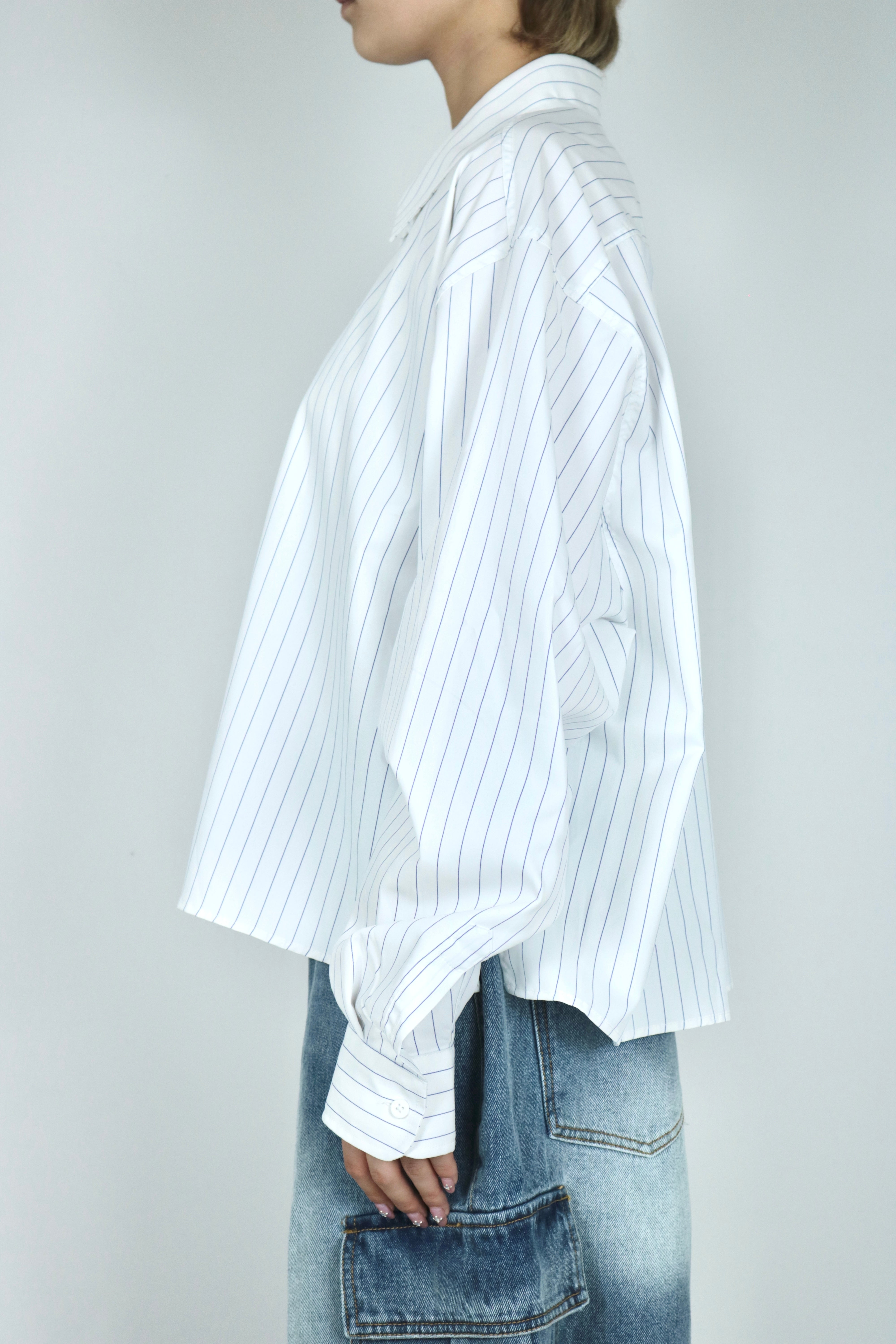 Stripe short shirt