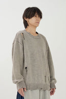 Damage design knit tops