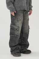 Design denim cargo pants