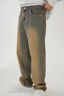 Vintage like denim long pants