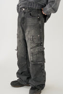 Design denim cargo pants