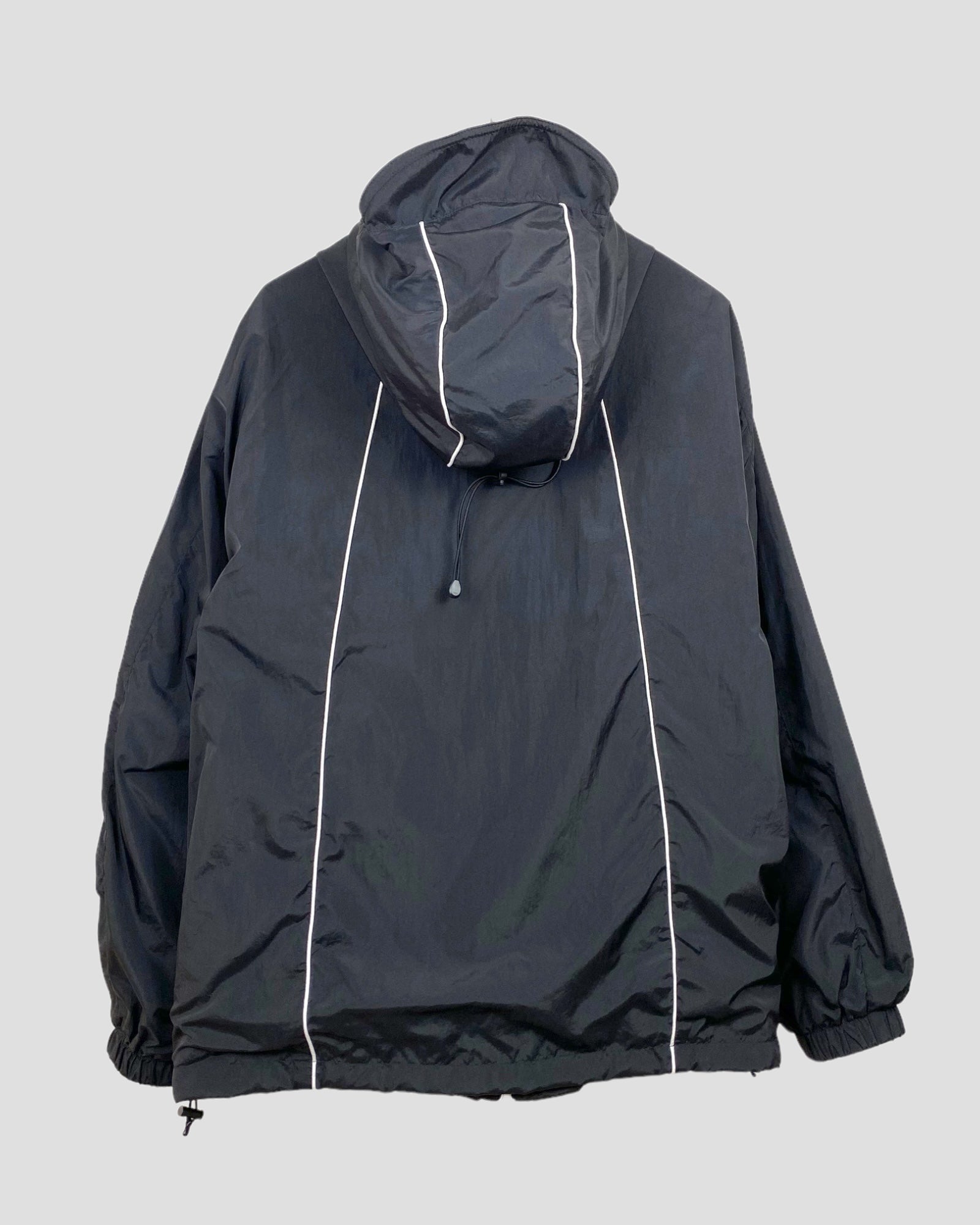 Piping hooded blouson