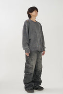 Design denim cargo pants