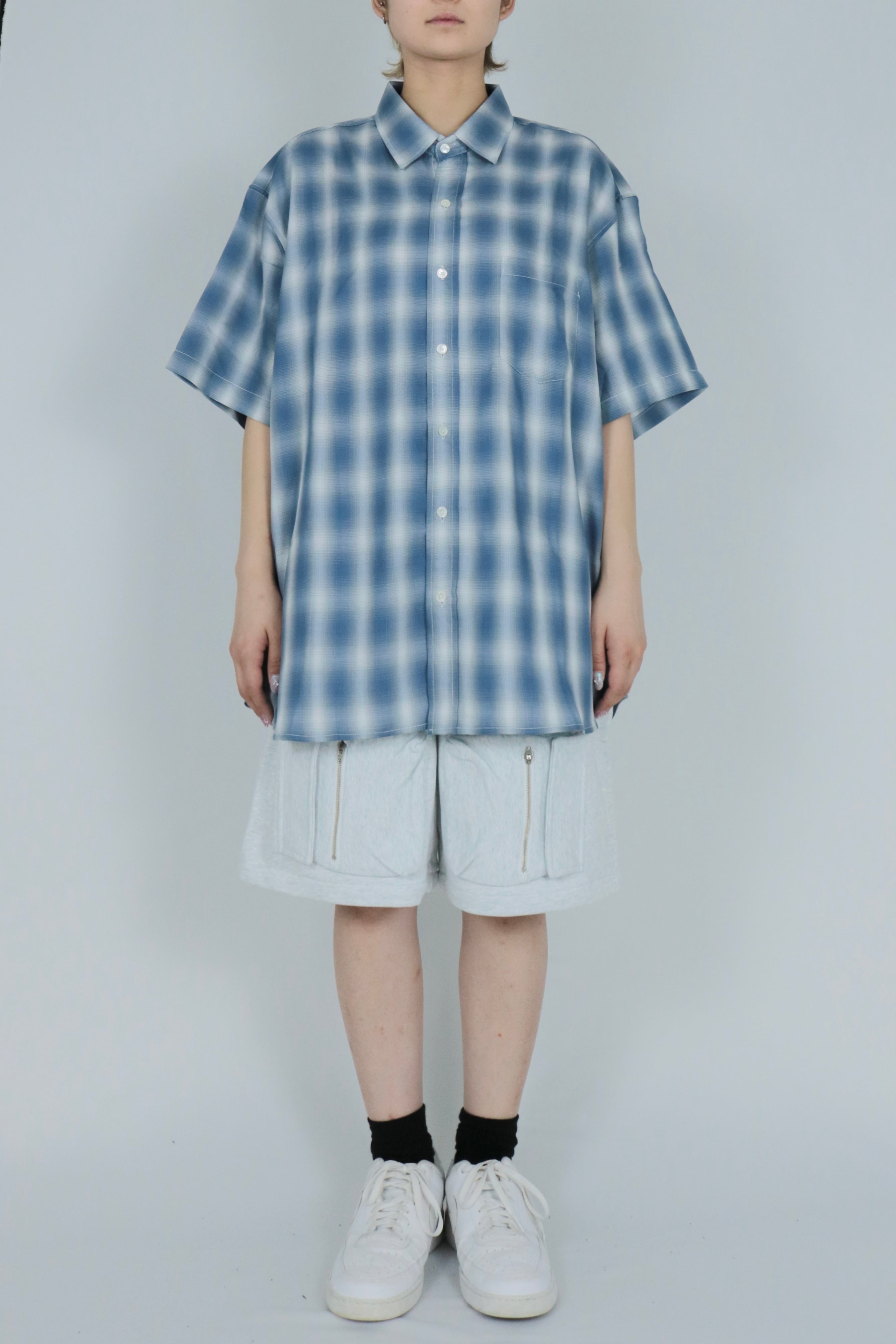 Shadow  check half sleeve shirt