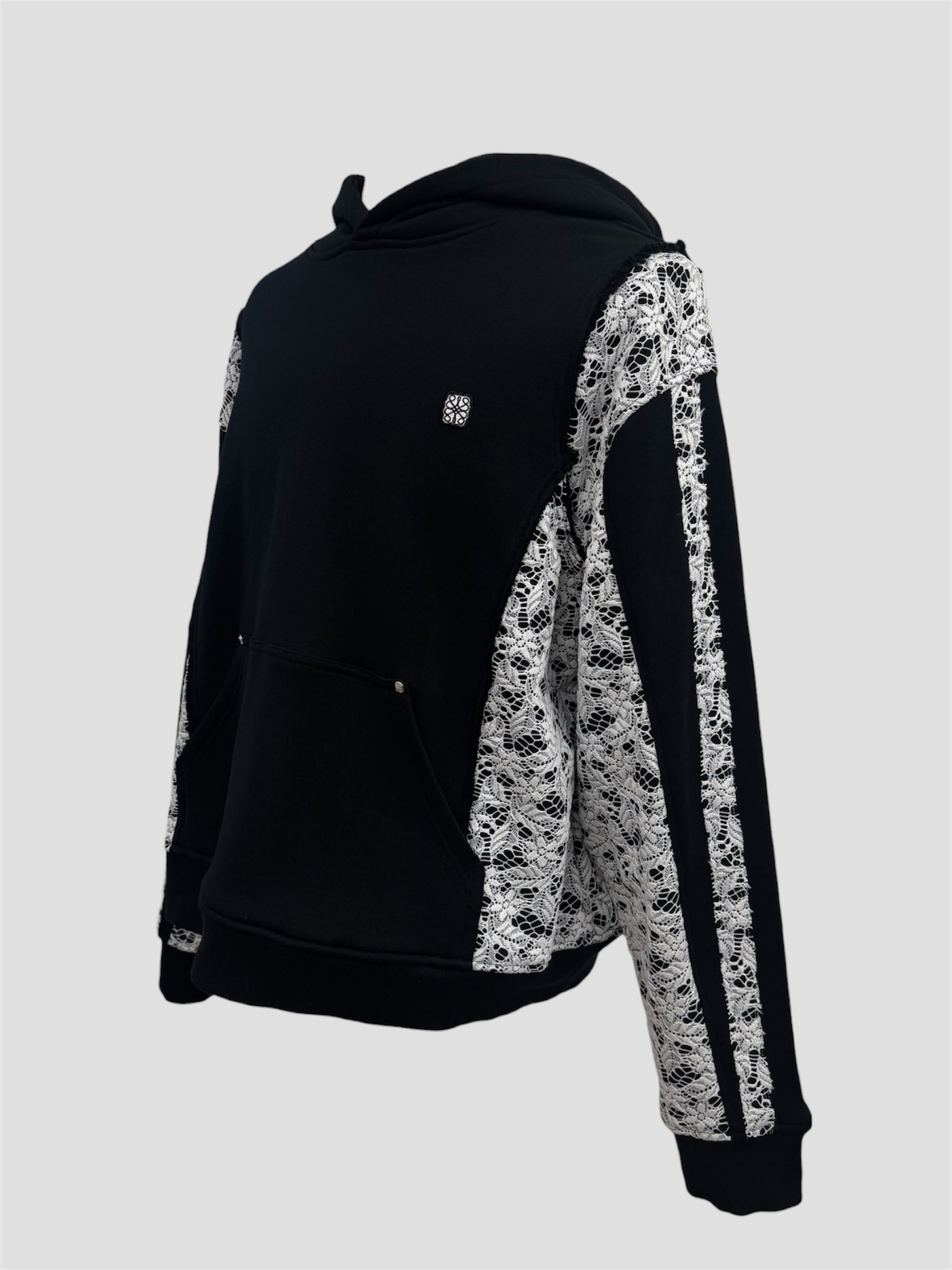 Lace heavy weight pullover(Black)